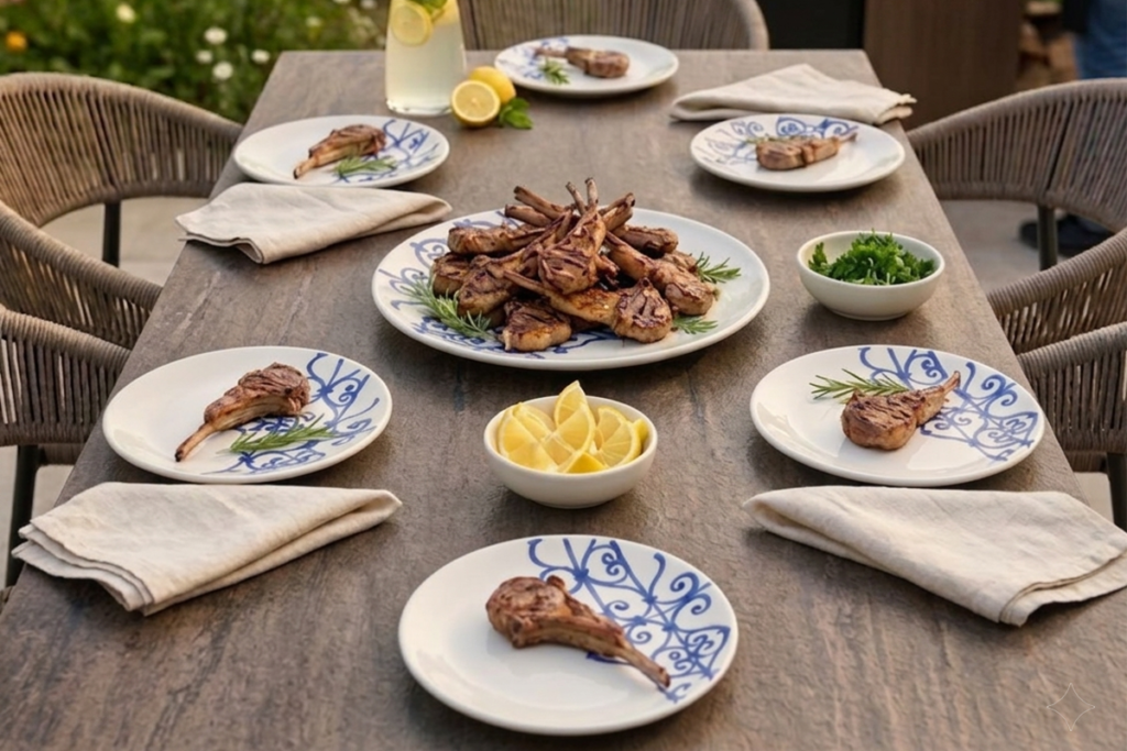 Assiettes plates en céramique pour restaurant en tunisie