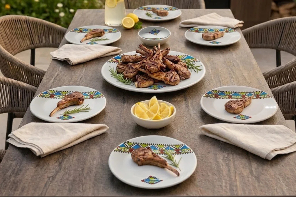 margoum service à table 9 pièces Aïd al-Adha
