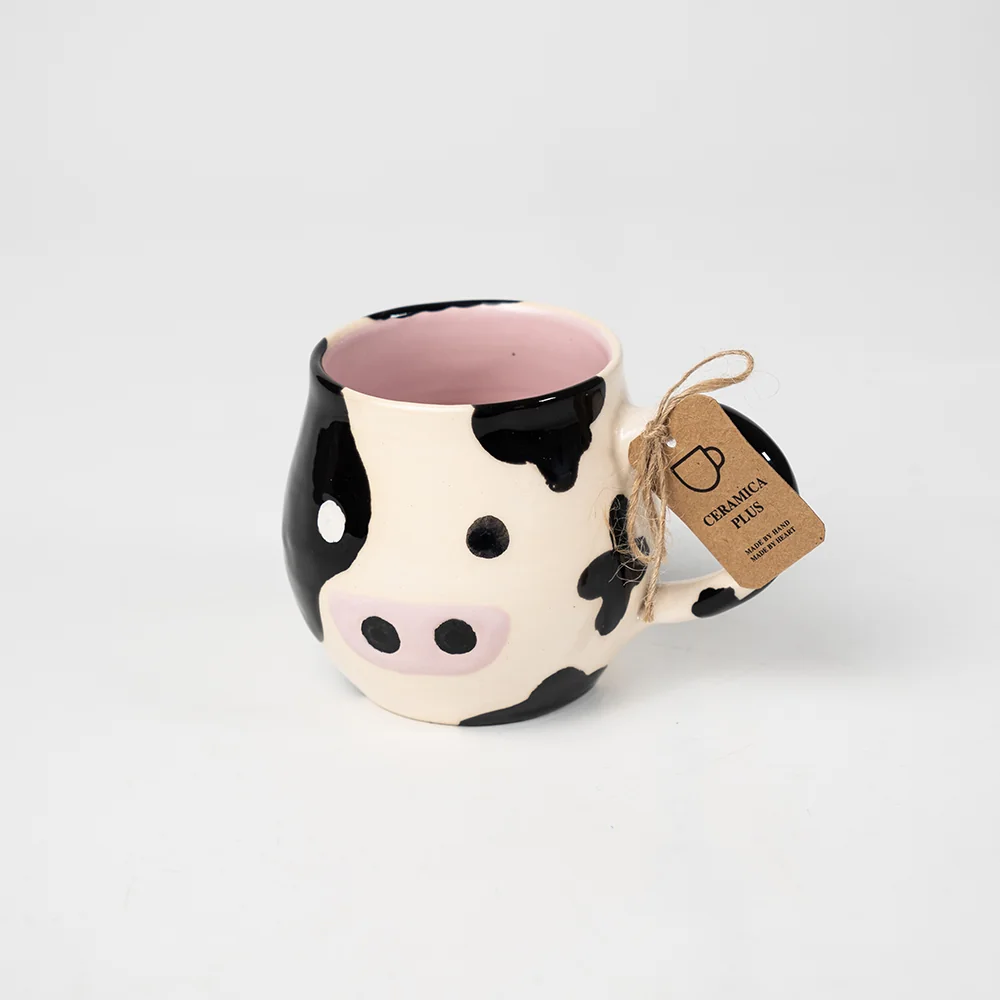 mug vache en tunisie : tasse à motif vache disponible chez ceramica+