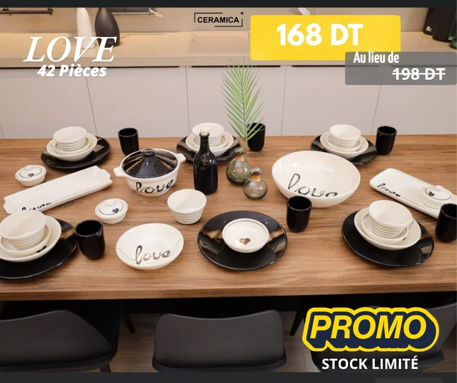 LOVE : service à table 42 pièces en promotion à l'occasion de Aïd al-Adha